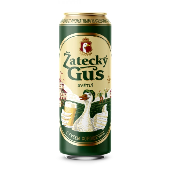 Zatecky Gus пиво светлое 4.6% 430 мл